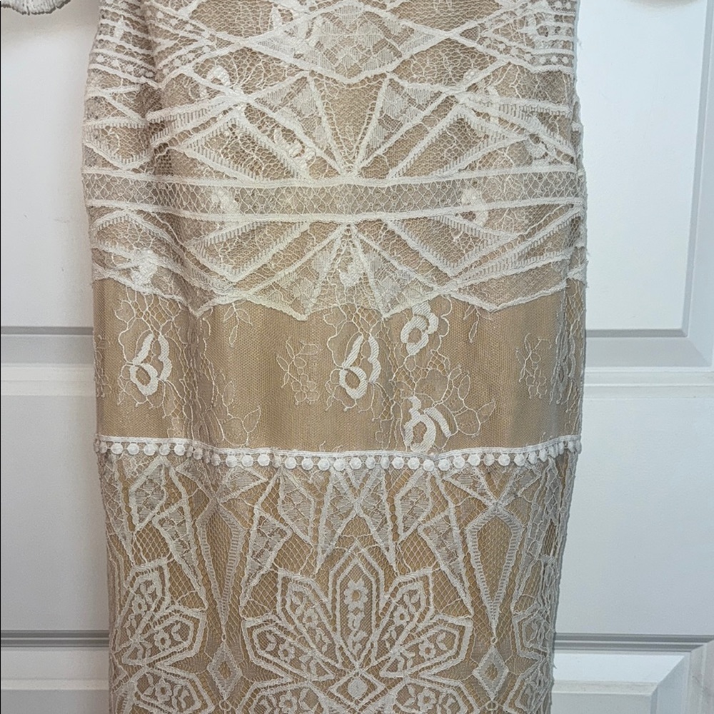 Off-Shoulder White Lace Train Maxi Mermaid Bridal Gown Dress Boho Wedding - Picture 5 of 16